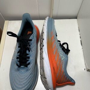 Hoka One One Blue and Orange Athletic Shoes for Performance